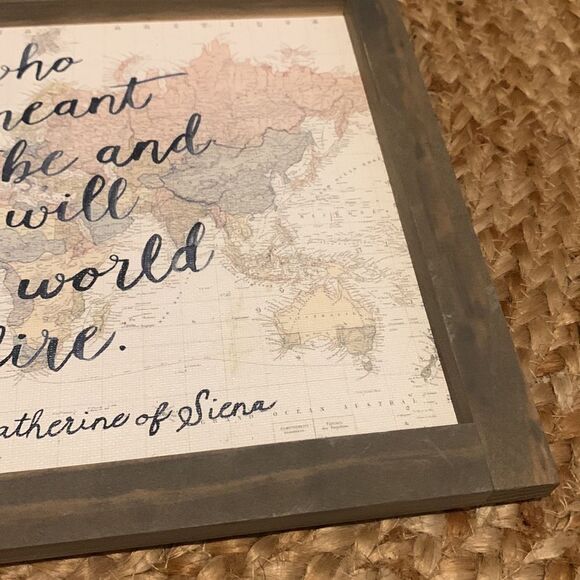 Altar’d state world map framed art - Picture 3 of 6